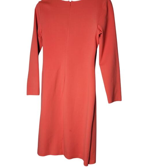 Emporio Armani Coral Wrap Dress Italy M/L Mother of Bride Autumn Wedding Fall - Picture 2 of 11